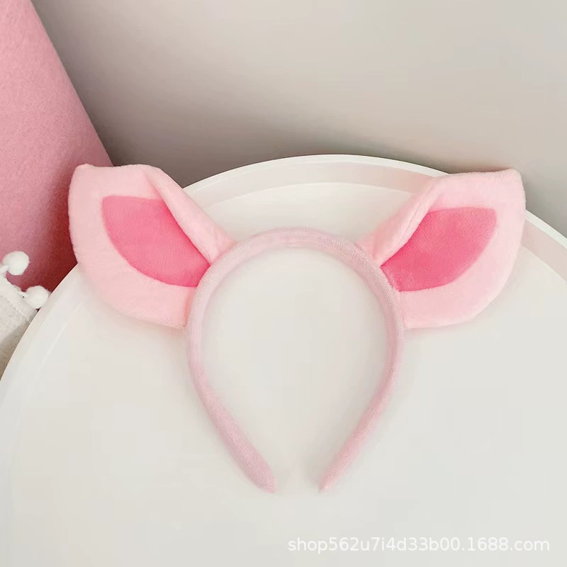 Cute cartoon fuchsia headband, funny hairpins, hair accessory