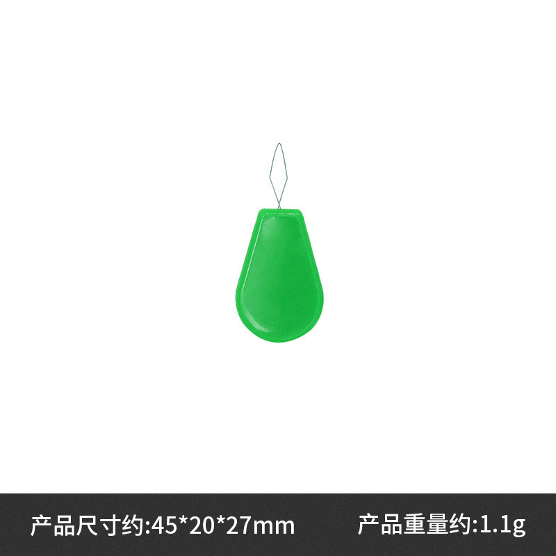 Herramienta de punto de cruz Dispositivo de enhebrado simple Dispositivo de plomo Precio único 50 piezas 1 corbata (desgaste de cuero de aluminio)