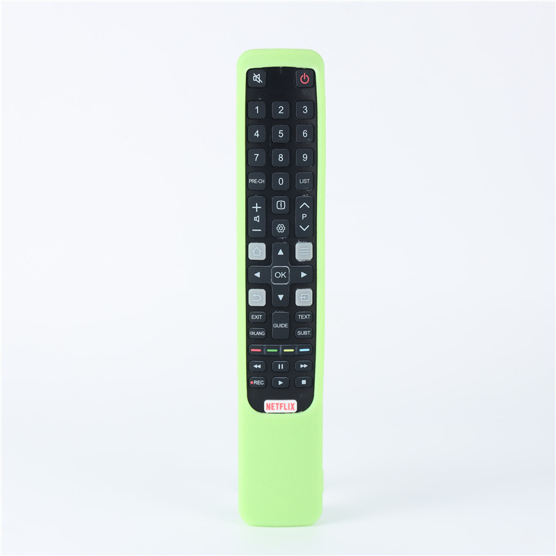 TCL RC802N 外国貿易バージョンのリモコンシリコン保護カバーに適した厚いレザーテクスチャ落下防止発光カラー|undefined