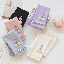 女童春秋薄款打底裤外穿2025新款中小儿童秋裤女宝宝洋气韩版裤子