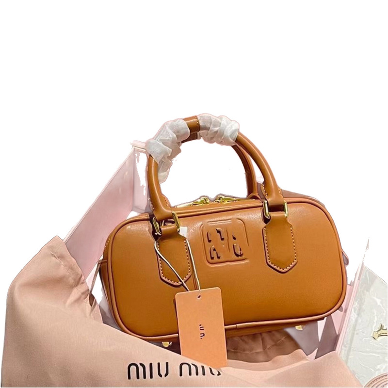 miu家新款小方包保龄球公文包波士顿百搭时尚手提单肩斜挎女包|undefined