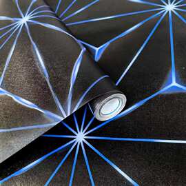 新品科技感墙纸 3d立体电竞房KTV专用自粘墙布酒吧墙面发光背景墙