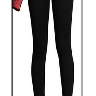 Leggings Women's Spring and Summer Cotton Outer Wear Thin Student Korean-style High Waist Slim-fit Slimming Stretch plus size Cropped Pants