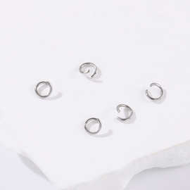 不锈钢开口圈 手工材料diy饰品配件手链连接单圈挂圈开口环批发