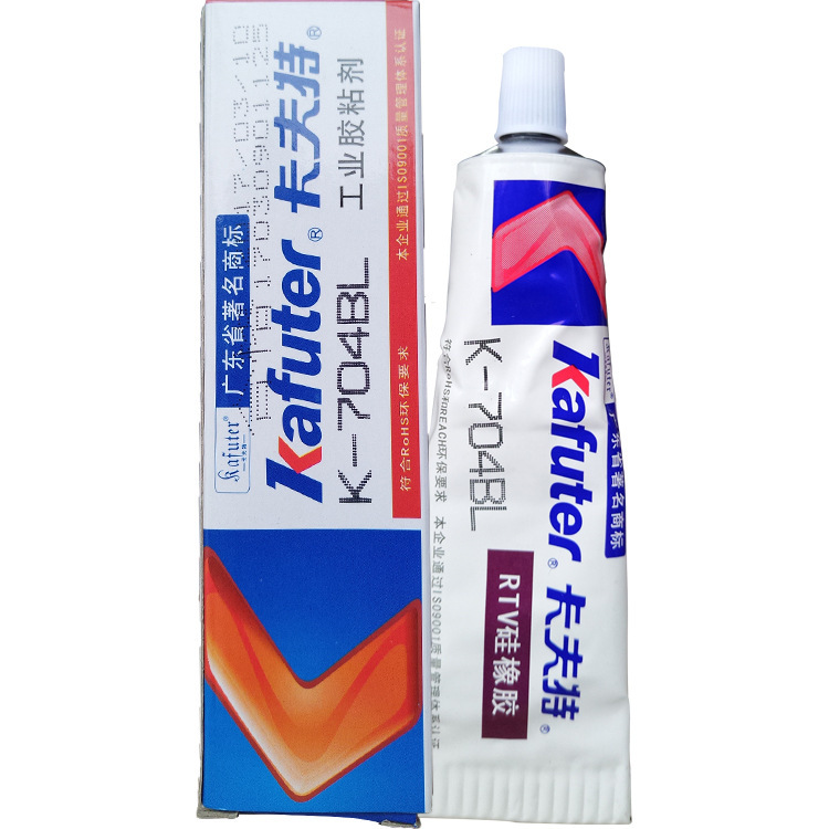 批发卡夫特704硅橡胶 白黑色 RTV密封绝缘胶 704BL密封胶粘剂