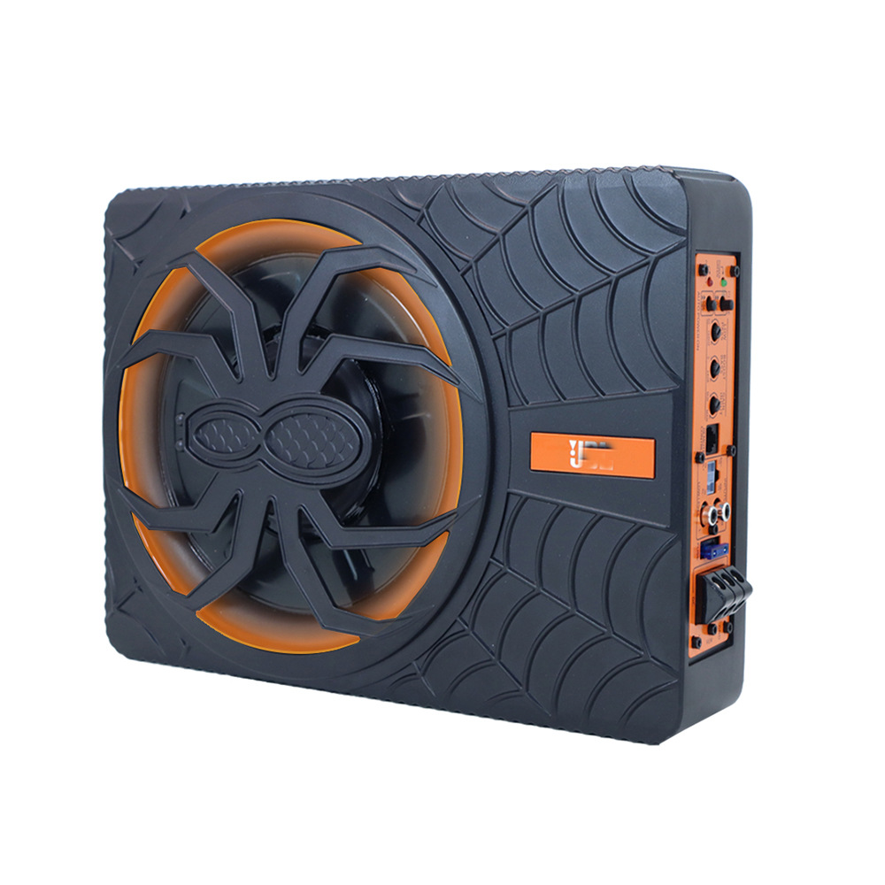 Manufacturer Wholesale Car Audio Modification Spider with Light Model 10inch Overweight 12V Active Car Ultra-Thin Subwoofer