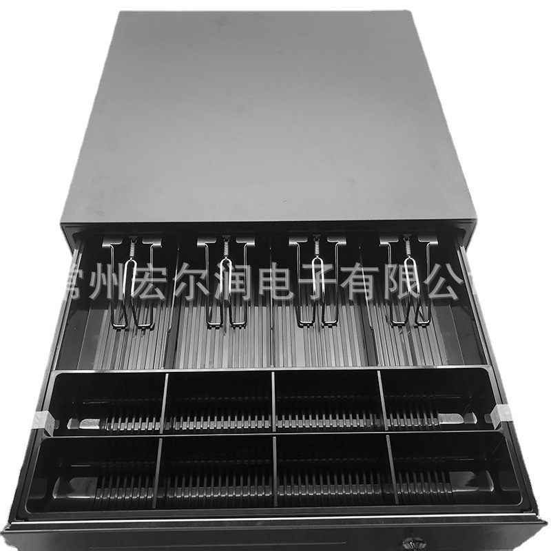 钱箱415不锈钢材质 重型全金属钱箱 窄边大容量设计