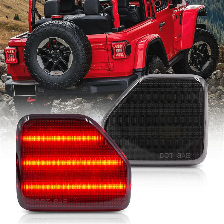 Cross-border signal light ultra-thin brake light 10W suitable for Jeep lighting rear tail light LED waterproof electronic warning