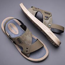 新款防滑凉鞋男款休闲夏季外穿拖鞋男士软底时尚沙滩鞋开车凉拖鞋