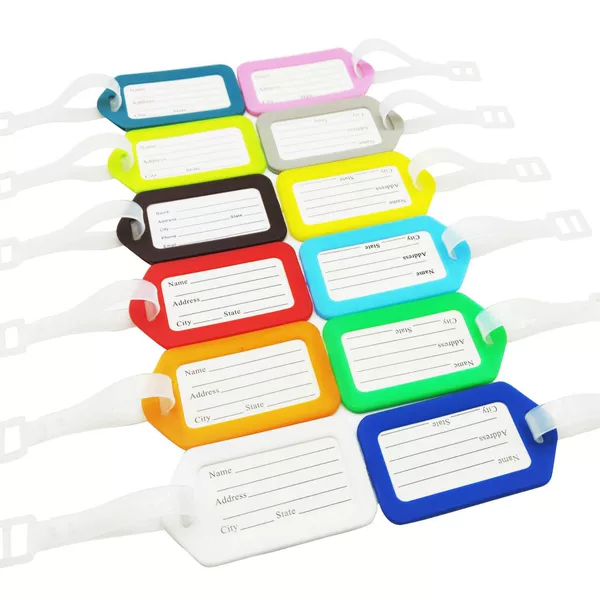 In stock travel card printed logo name listing boarding pass luggage listing printed advertising luggage tag