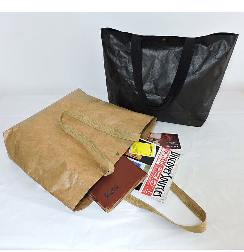 实力工厂杜邦纸手提袋牛皮纸广告礼品袋撕不烂纸手提包拉链笔袋