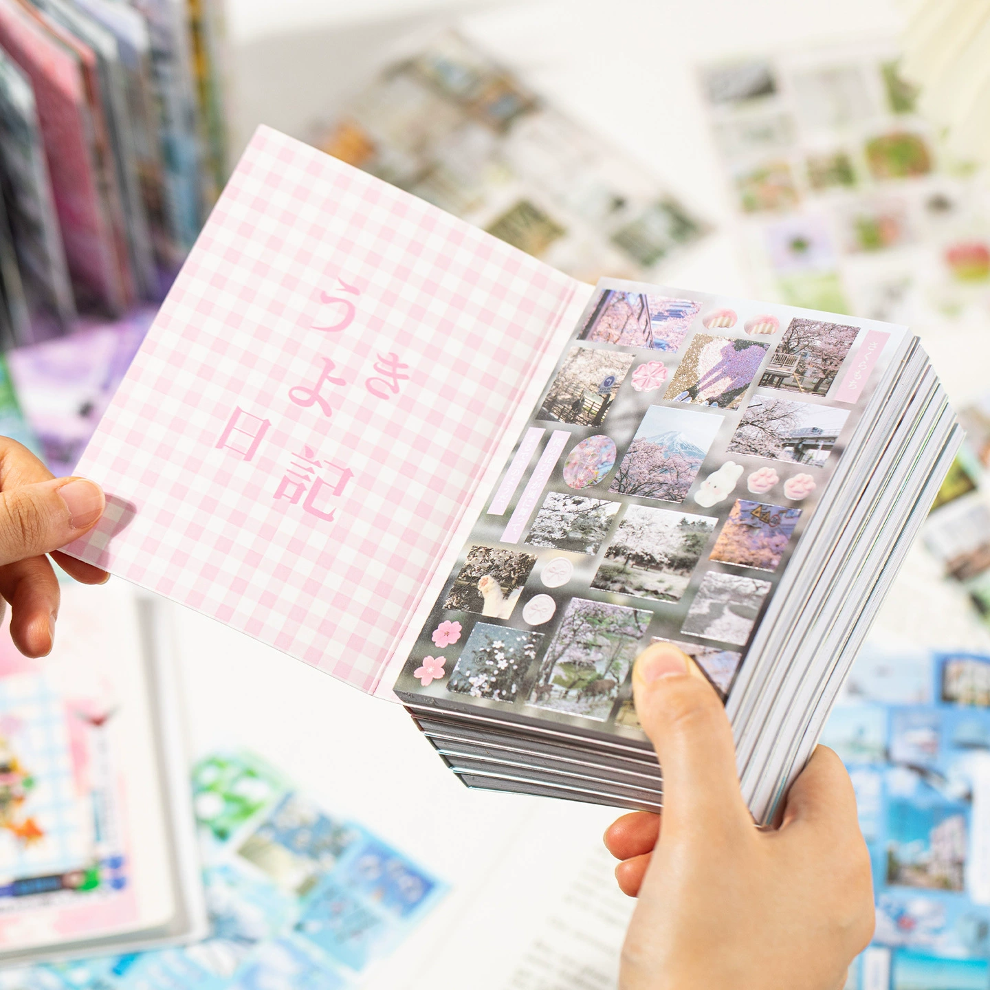 Наклейки-фотоальбом Japanese DIY, 20,1×12,9×1 см, декоративные скрапбукинг дизайны
