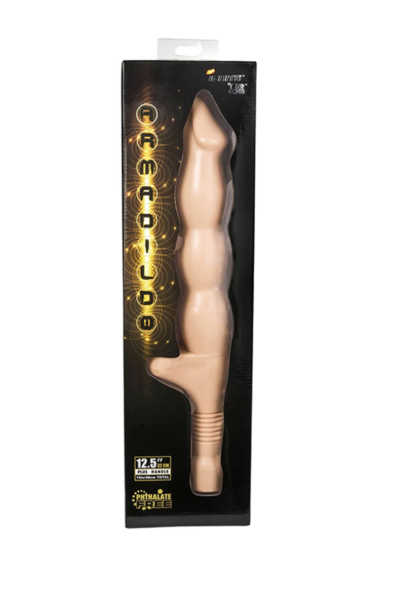 Caterpillar Sword Manual Anal Plug Durable PVC Black Adult Toy — detail image 2
