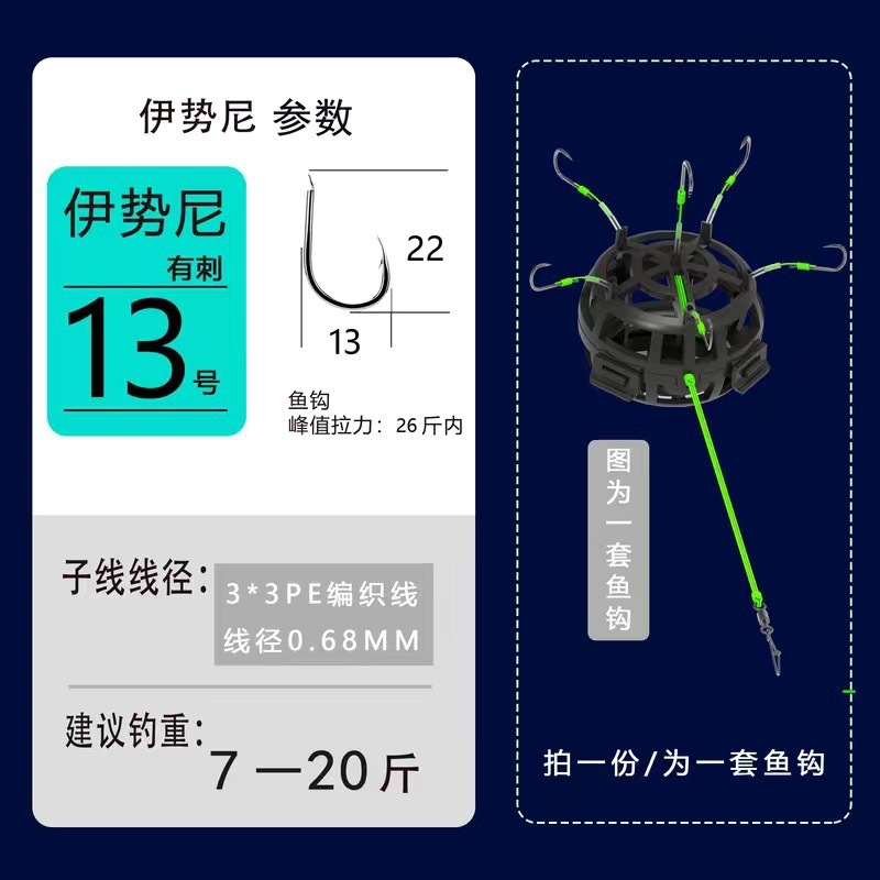 新しいアウトドアフィッシングスポーツ朝天餌ケージフックアンチボトムフィッシング朝天イセニ爆発フック角型釣り針|undefined