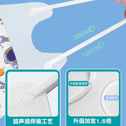 Medical grade children's 3D cute cartoon printing 4-12 years old baby disposable medical wholesale