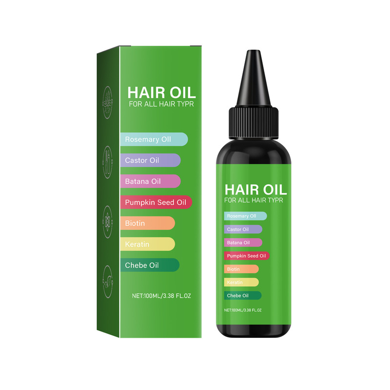 跨境TEMU  柔顺滋润发丝防毛躁 hair oil 迷迭香护发油60/100ml|undefined