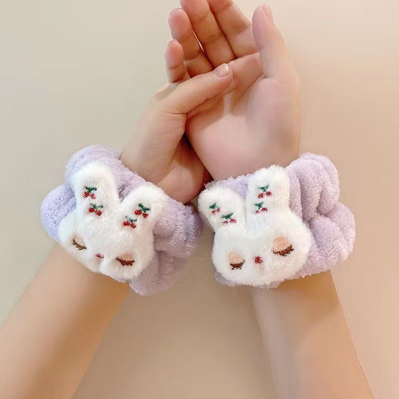 Estilo coreano estudiante lindo diadema tocado accesorios para el cabello pequeño animal Banda para el cabello de las mujeres lavado de cara simple máscara diadema