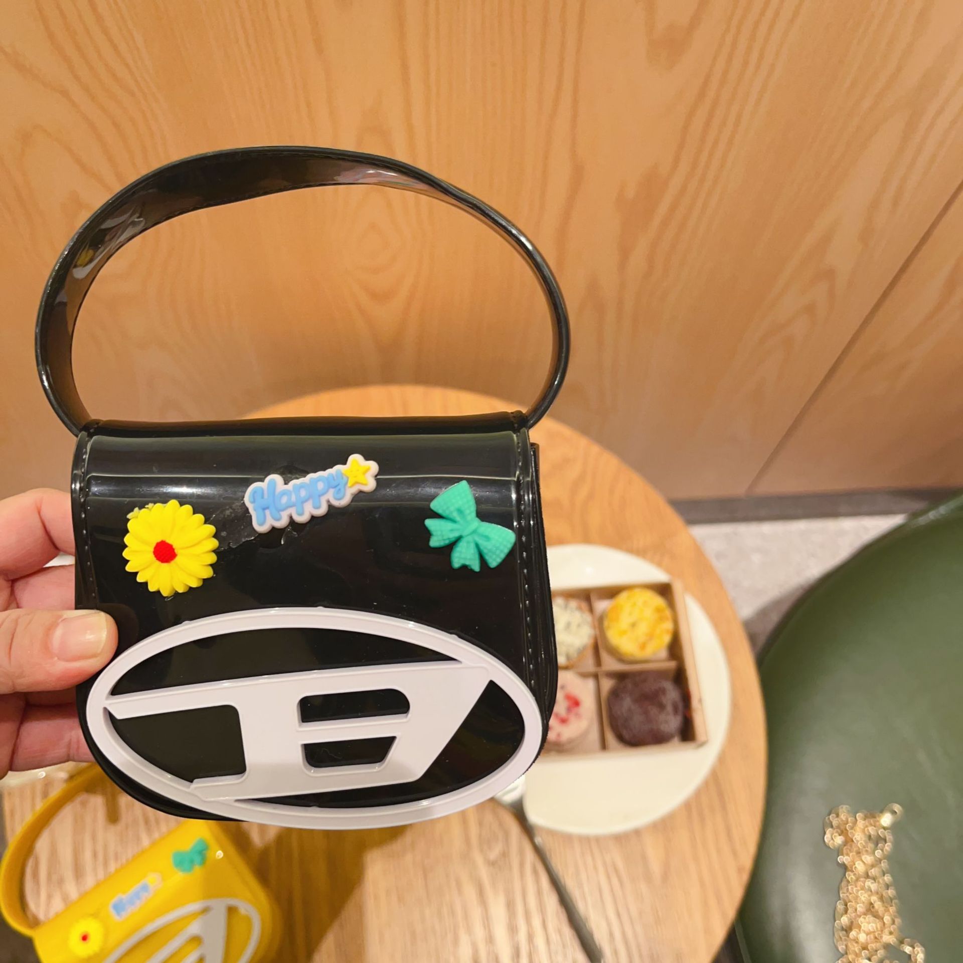 2025 Fashion New Style flower jelly Bag Mini Personalized PVC fashion single-shoulder crossbody women's bag DIY Makeup bag undefined