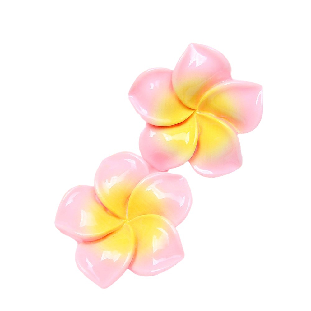 Nueva resina colorido huevo flor DIY crema pegamento accesorios agujero zapatos hebilla horquilla espárragos caja del teléfono Accesorios