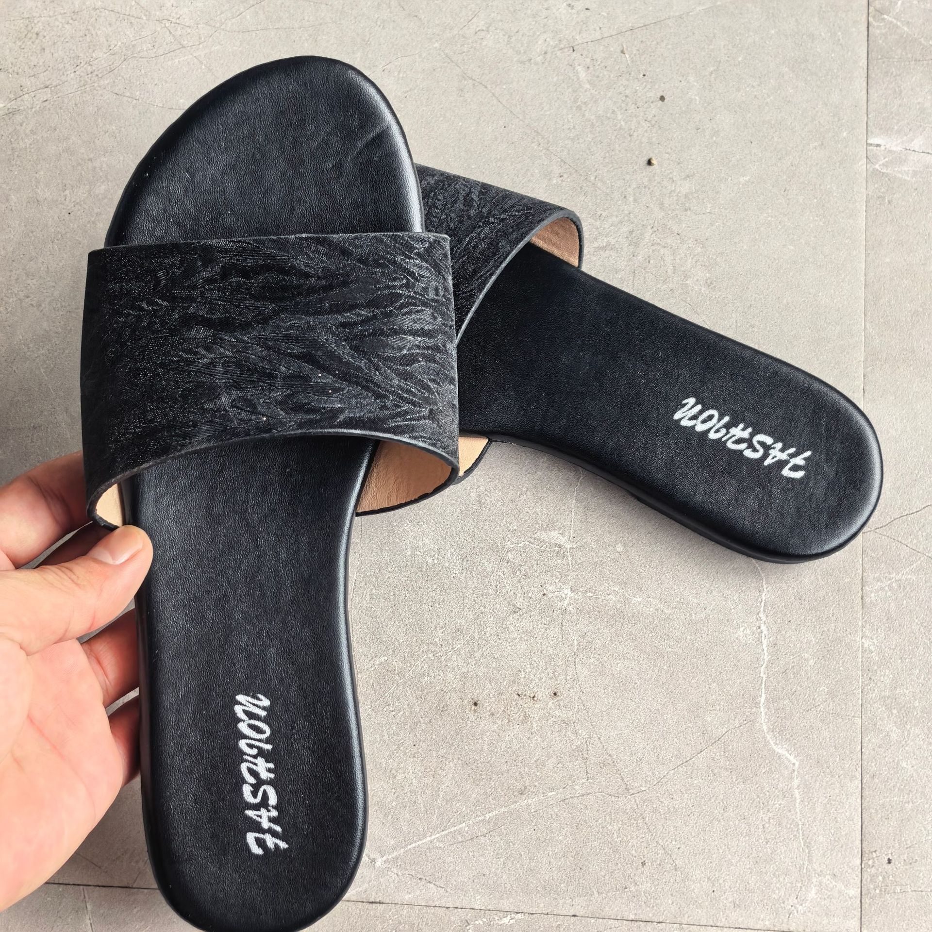 Zapatillas Planas para Mujer de PVC, Antideslizante, Resistente al Desgaste, para Uso Casual