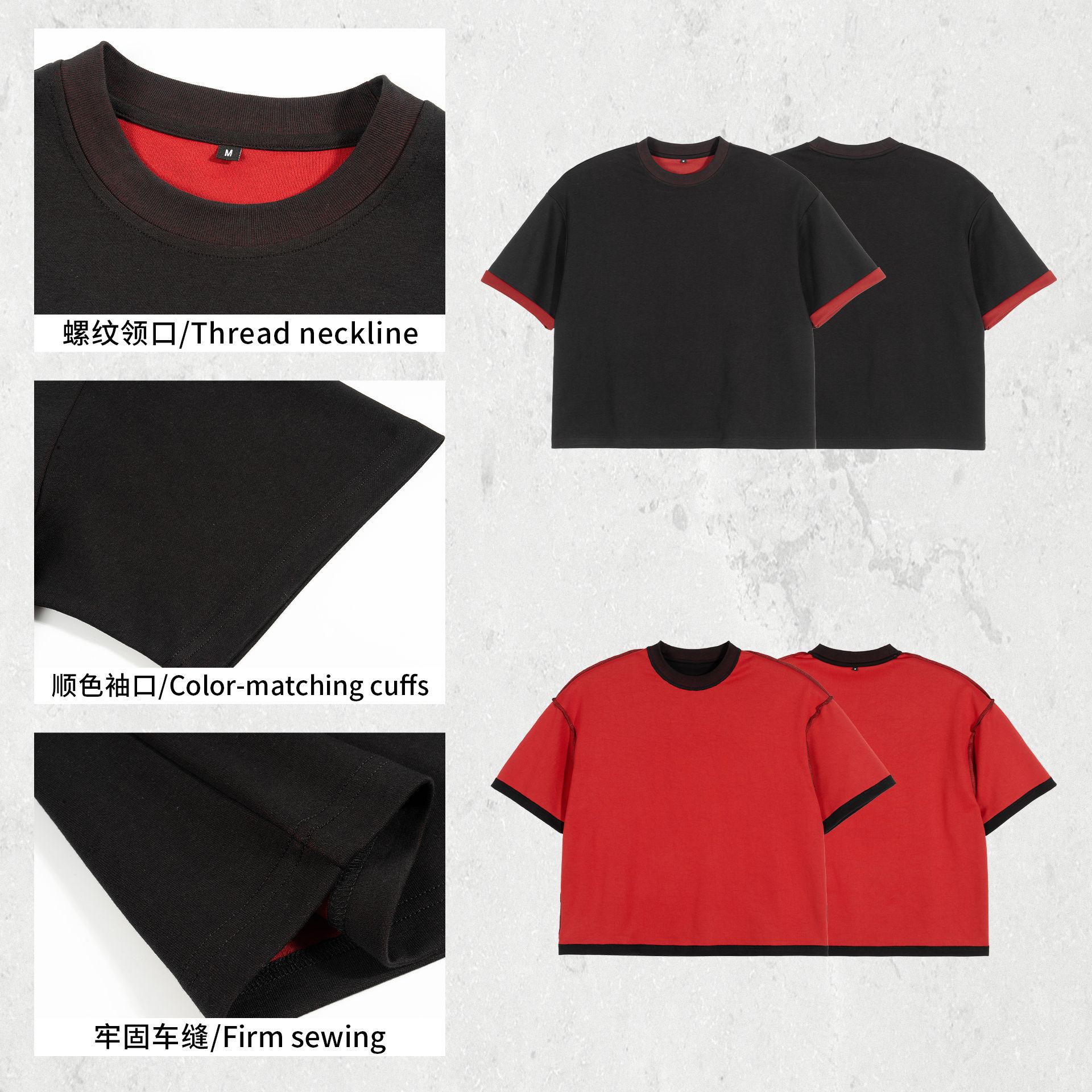 ETAI ropa de hombre de verano lujoso doble cara lujoso medio manga hombre de manga corta pesada simple casual hombre y mujer marca de moda camiseta universal image 4