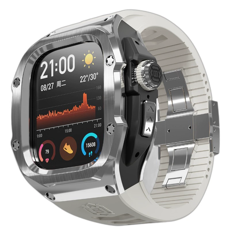 Совместимо с часами Apple Watch и iWatch Ultra49. Защитный чехол Ultra2 от падения, полностью металлический, полностью в комплекте.