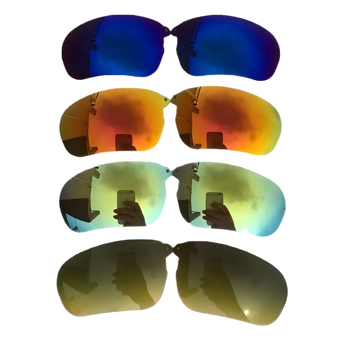 PC太阳镜片定制偏光蓝牙眼镜片防蓝光防雾墨镜片TAC炫彩日夜两用