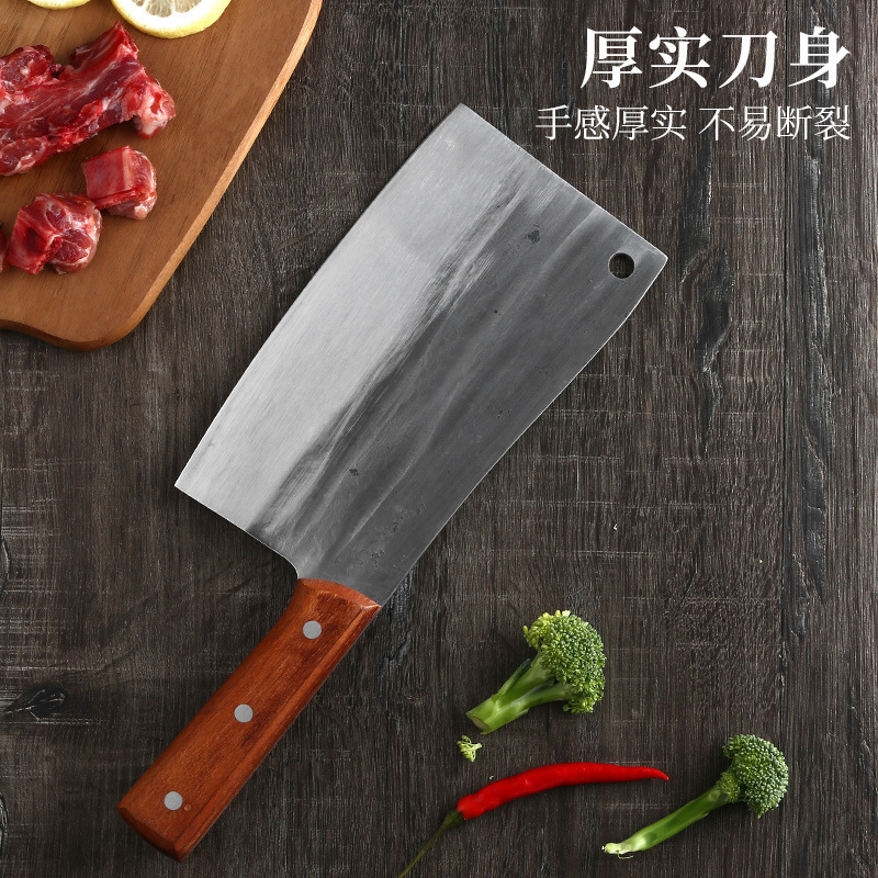 Cuchillo de cocina cuchillo de cocina forjado a mano cuchillo de cocina cuchillo de corte de hueso cuchillo de cocina de madera sólida antideslizante cuchillo de cocina