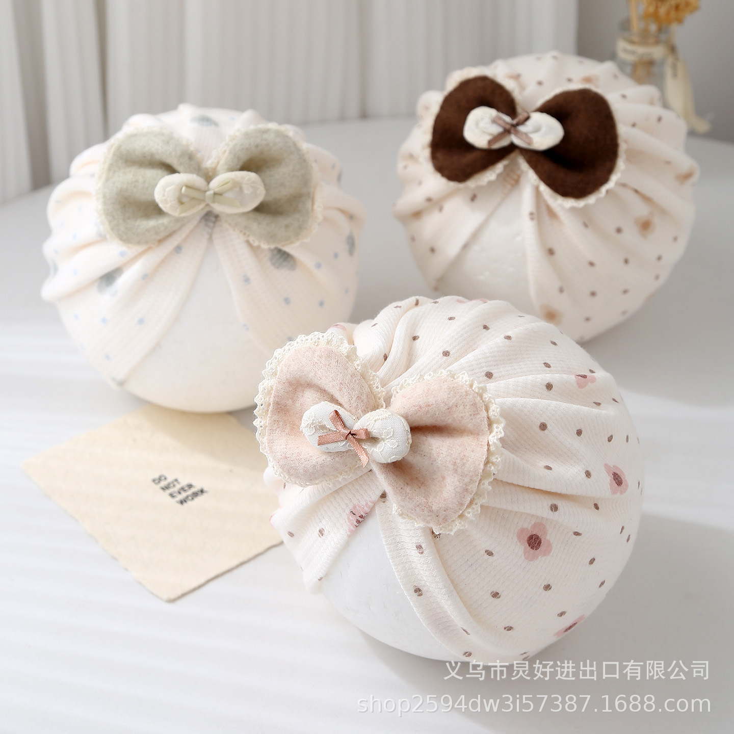 婴儿帽子春秋薄款印度帽男女宝宝可爱韩版胎帽新生儿护囟门帽睡帽