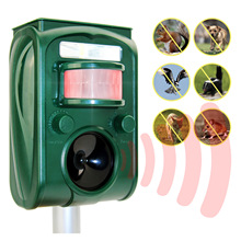 美国亚马逊Amerfist太阳能驱猫器驱鼠器超声波动物驱赶器爆款