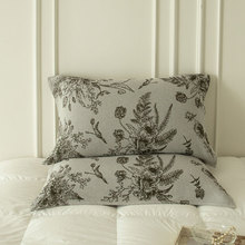 纯棉斜纹枕巾国风新款家用吸汗透气枕头巾简约可机洗全棉枕巾批发