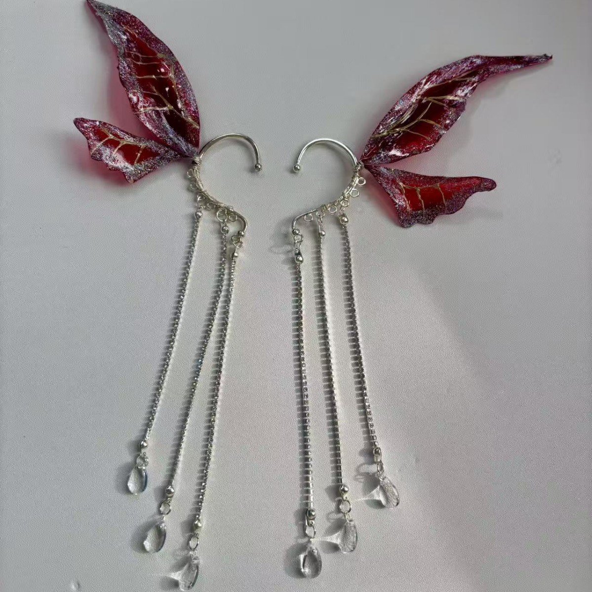 Foreign Trade Cross-Border Elf Princess Mermaid Pearl Tassel Hair Clip Girls' Mermaid Ear Clips