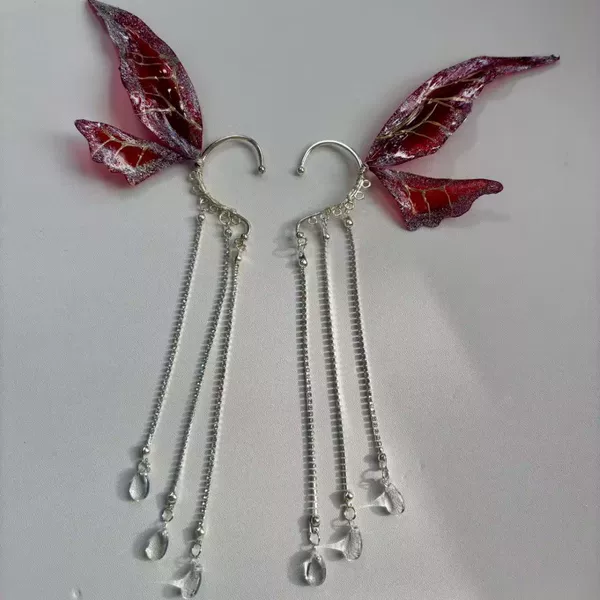Foreign Trade Cross-Border Elf Princess Mermaid Pearl Tassel Hair Clip Girls' Mermaid Ear Clips