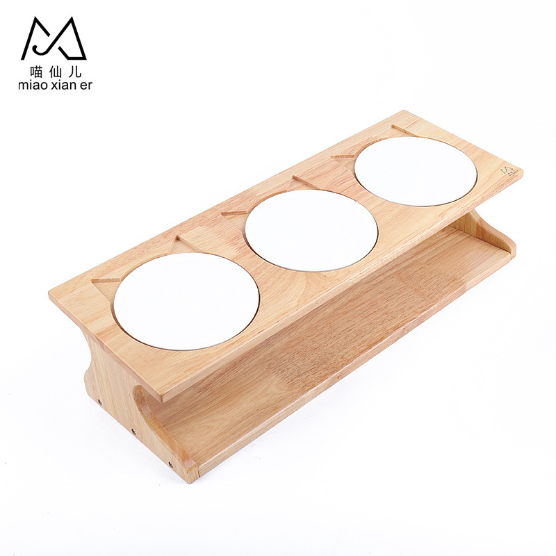 간단한 오크 3 그릇 도자기 그릇