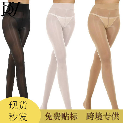 916 Needle Horse Oil Stockings, Snag-Resistant, Durable, Aurora Glossy, High Elasticity, Butt-Lifting, Thin Stockings, Glossy Sexy Stockings