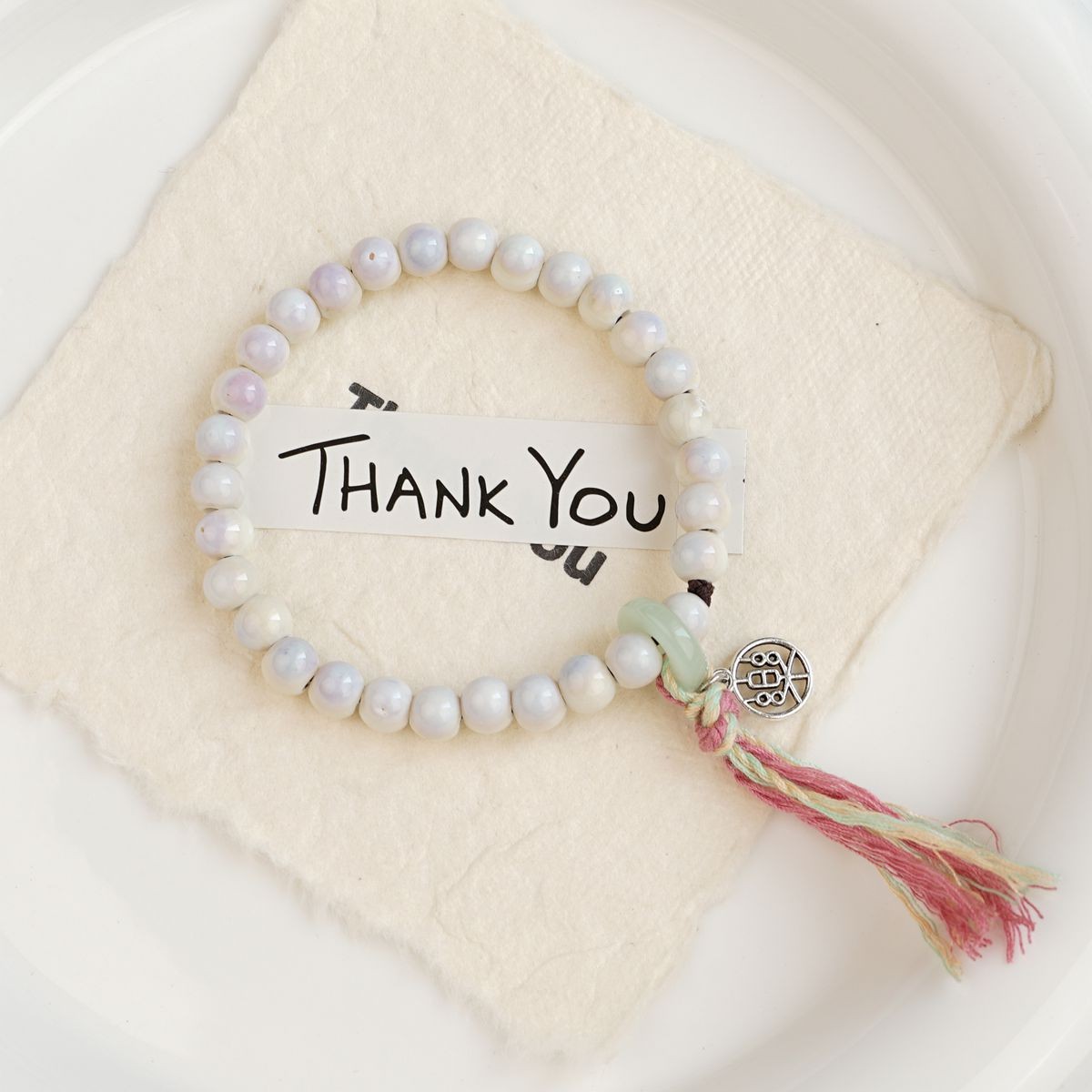 Pulsera de Cerámica para Mujer Hecho a Mano Diseño de Gato image 214
