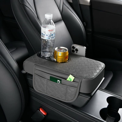Armrest box Protective Pad Armrest Elbow Rest - grey