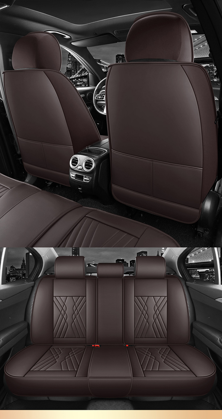 25 New Car Seat Cushions, Universal for All Seasons, Fully Surrounded by Nappa Leather Car Cushions, Five-Seater Car Cushions and Seat Covers for Drop Shipping
