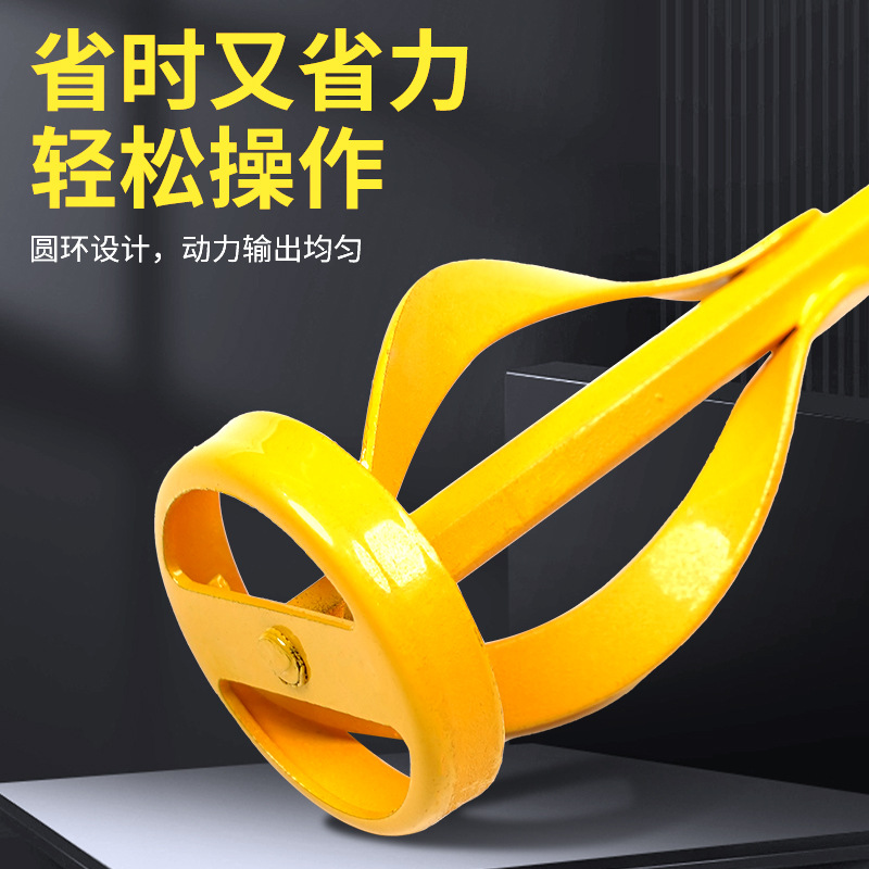 Varilla mezcladora de cemento Cabeza de varilla Taladro eléctrico Martillo eléctrico Taladro de impacto Masilla en polvo Pintura Varilla mezcladora de cenizas eléctrica Mango hexagonal