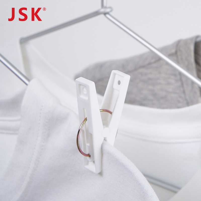 Japan Jsk 20 Pieces Plastic Clothes Clips Strong Spring Windproof Clips Drying Clothes Clips Small Size