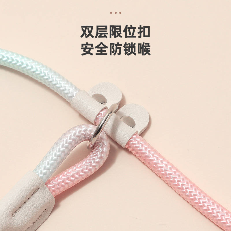 Cuerda de perro punzón a prueba de explosiones P Cadena de perro correa de perro anti-rotura Cadena de perro perros medianos y grandes a prueba de explosiones punzón correa de perro