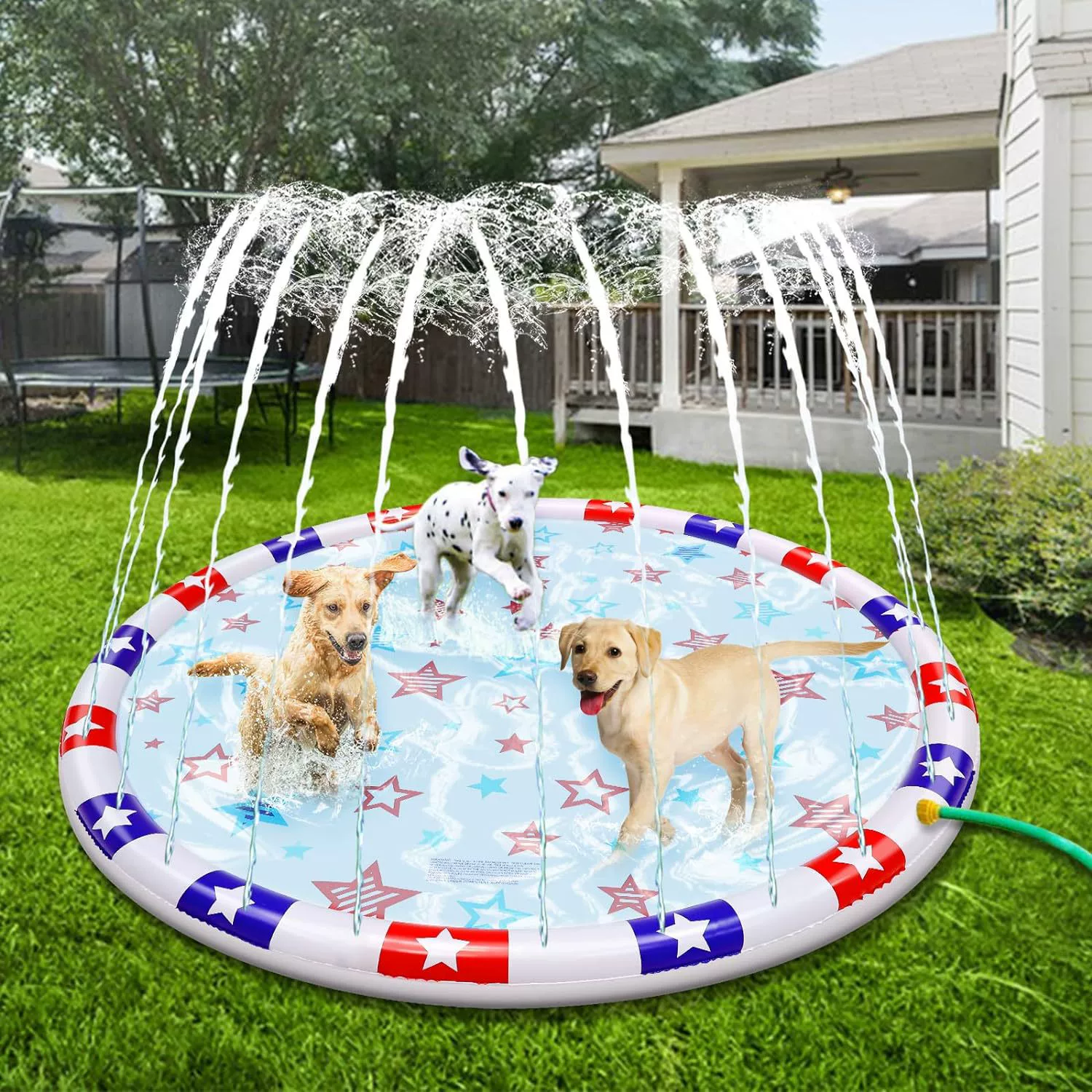Производитель поставляет надувной детский питомец разбрызгивательный коврик для наружного двора газон летняя водная игра для бассейна игрушки