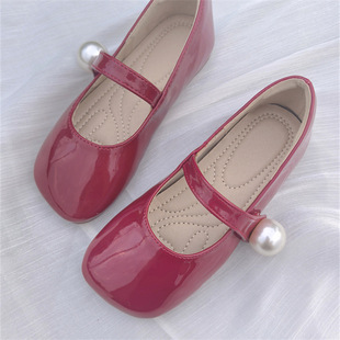 Girls' Princess Shoes 2025 New Spring and Autumn Children's Small Leather Shoes Soft Sole Female Baby Shoes Chanel Style Genuine Leather Single Shoes