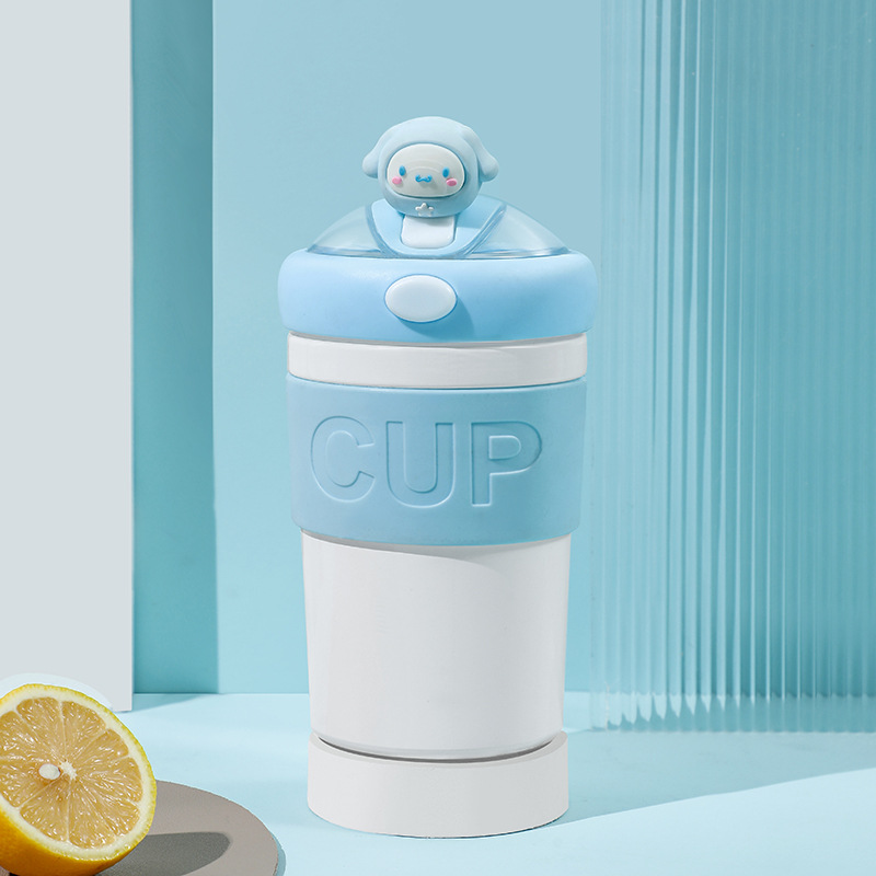 Taza de agua de oficina Taza de paja creativa de doble capa de aislamiento térmico de alta apariencia de gran capacidad de vidrio Ceremonia de Apertura taza de regalo