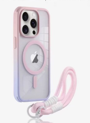 Ins simple contraste de color magnético para iphone16ProMax cordón 14 manzana 15 pareja 13 transparente 15Pro
