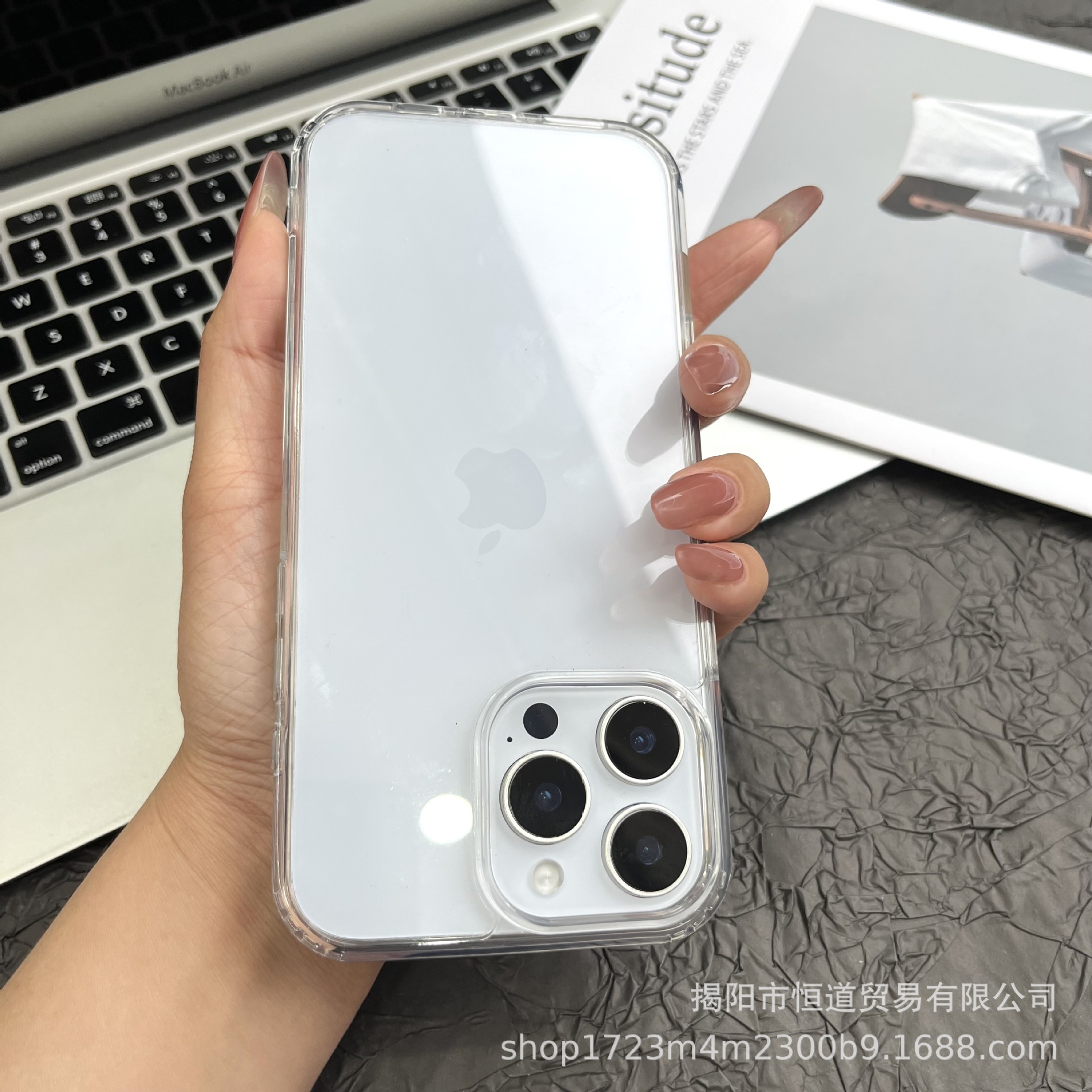 iPhone 16 Pro Max, Apple 15 yeni cep telefonu kılıfı, 14 koruyucu kapak, 13 şık, 12 malzemeden yapılmış minimalist şeffaf kılıf