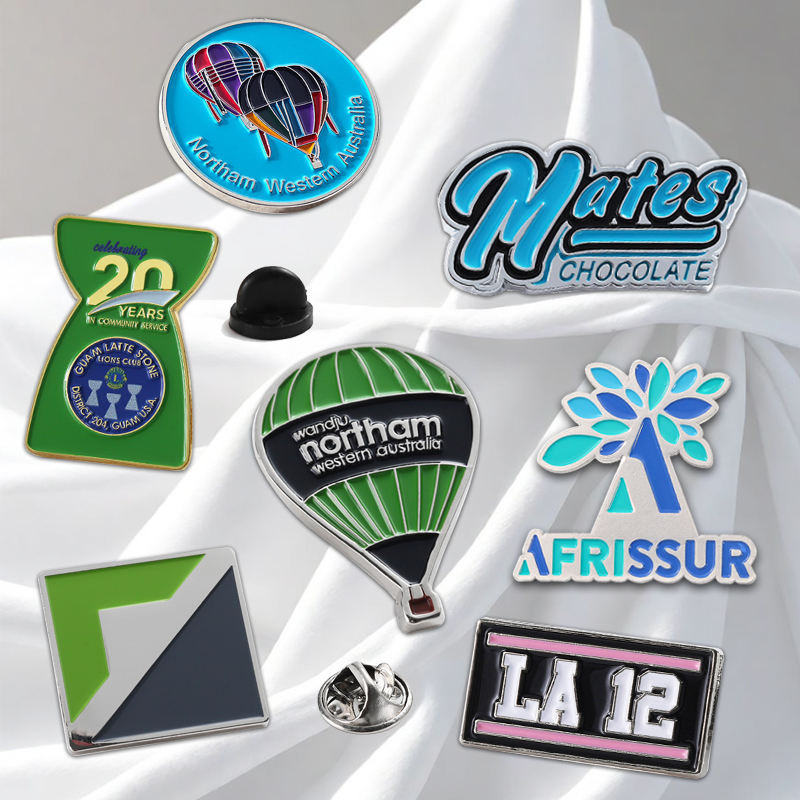 Metal Badges Customized High-Quality Zinc Alloy Business Button Badges Lapel Pins Imitation Enamel Pins Customized