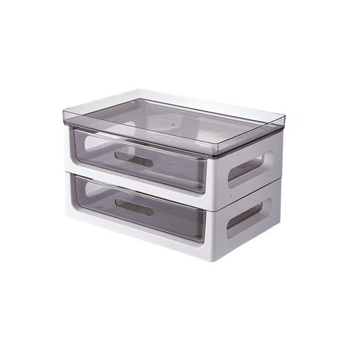 Stackable double-layer water cup storage rack ins style desktop tea bag storage rack drawer-type capsule coffee storage rack