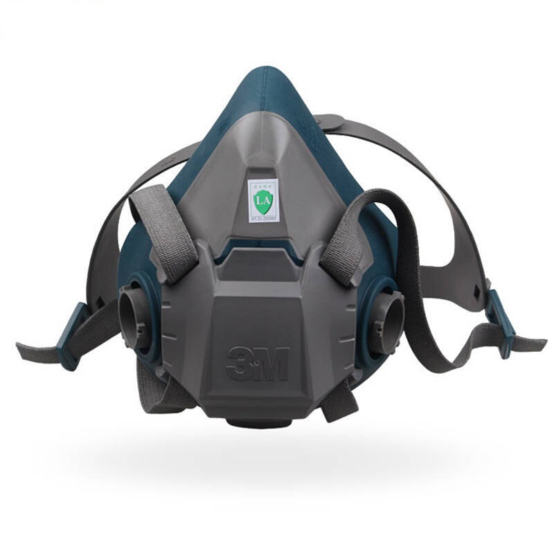 3M6502 máscara de gas de silicona de protección laboral media máscara con 6000 Series caja de filtro de veneno