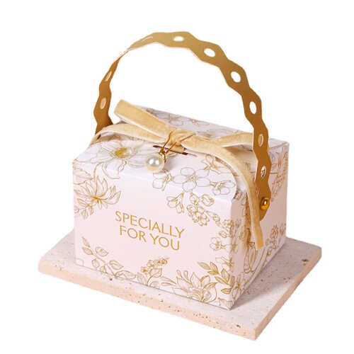 Wedding Candy Box, Handheld Candy Box, Ins Floral, Light Luxury Wedding Favors, Candy Box, Empty Box, Niche